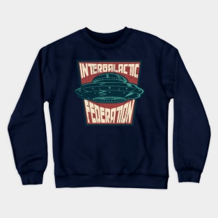 Intergalactic federation badge distressed Crewneck Sweatshirt